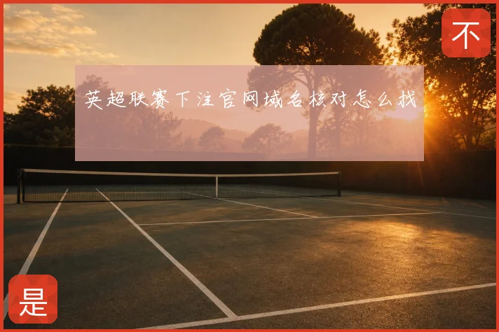 英超联赛下注官网域名核对怎么找